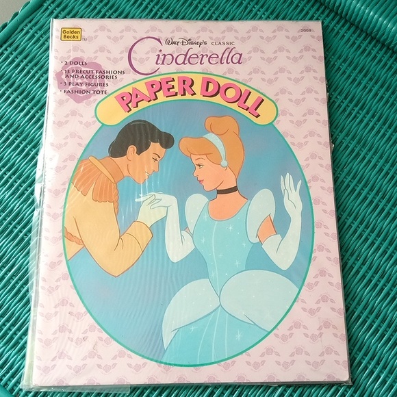 Vintage Cinderella Paper Doll Book
